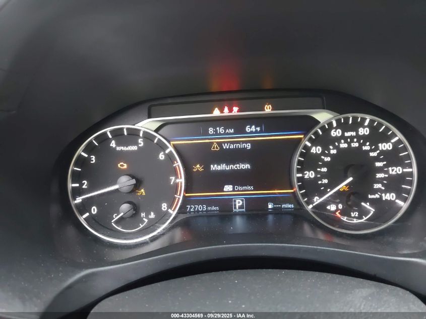 2022 Nissan Altima Sv Fwd VIN: 1N4BL4DV8NN303315 Lot: 43304569