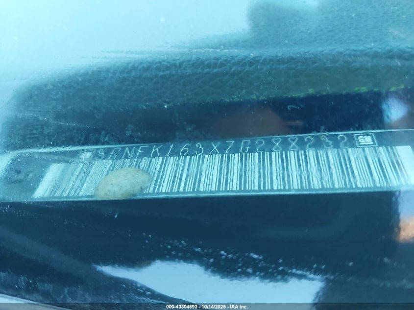 2007 Chevrolet Suburban 1500 Ltz VIN: 3GNFK163X7G288232 Lot: 43304593