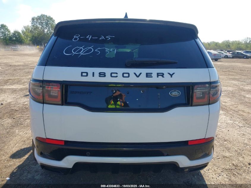 2023 Land Rover Discovery Sport S R-Dynamic VIN: SALCT2FX5PH919856 Lot: 43304633