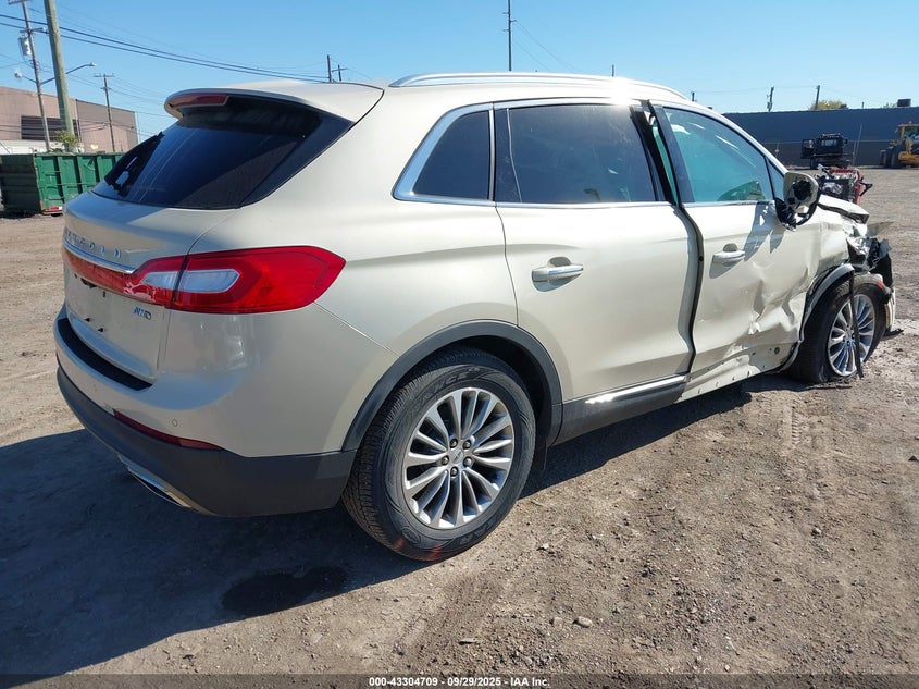 2016 LINCOLN MKX SELECT - 2LMTJ8KR5GBL84337