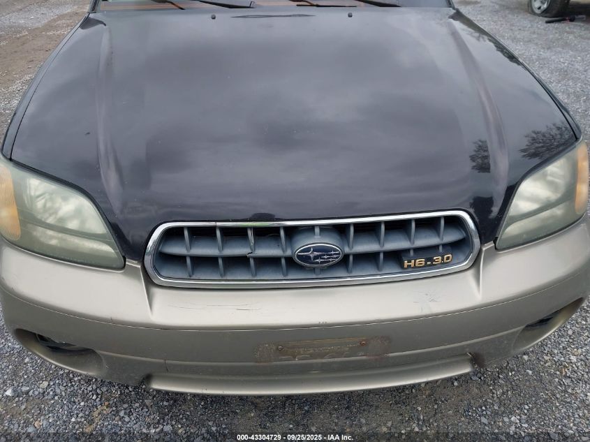 2003 Subaru Outback H6-3.0 Vdc VIN: 4S3BH896237653738 Lot: 43304729