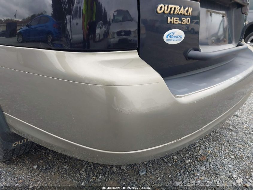 2003 Subaru Outback H6-3.0 Vdc VIN: 4S3BH896237653738 Lot: 43304729