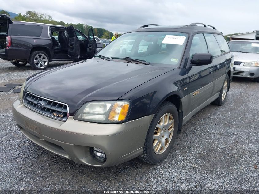 2003 Subaru Outback H6-3.0 Vdc VIN: 4S3BH896237653738 Lot: 43304729