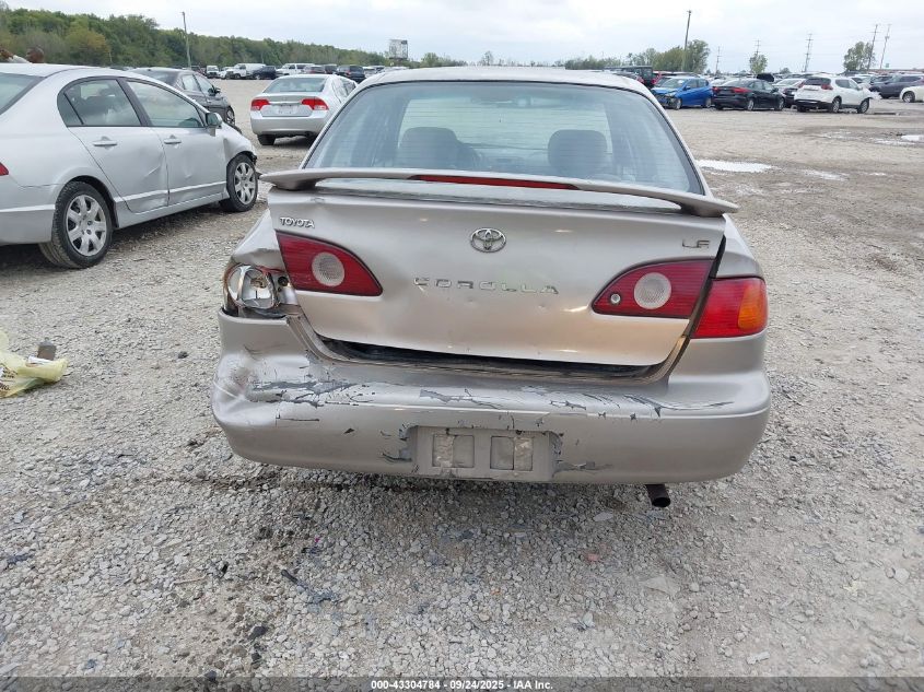 2002 Toyota Corolla Le VIN: 1NXBR12E52Z637910 Lot: 43304784
