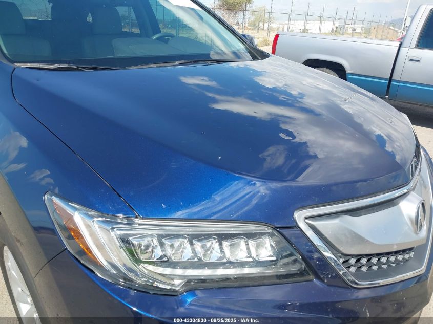 2017 Acura Rdx Technology Acurawatch Plus Packages/W/Technology Package VIN: 5J8TB3H5XHL011107 Lot: 43304830