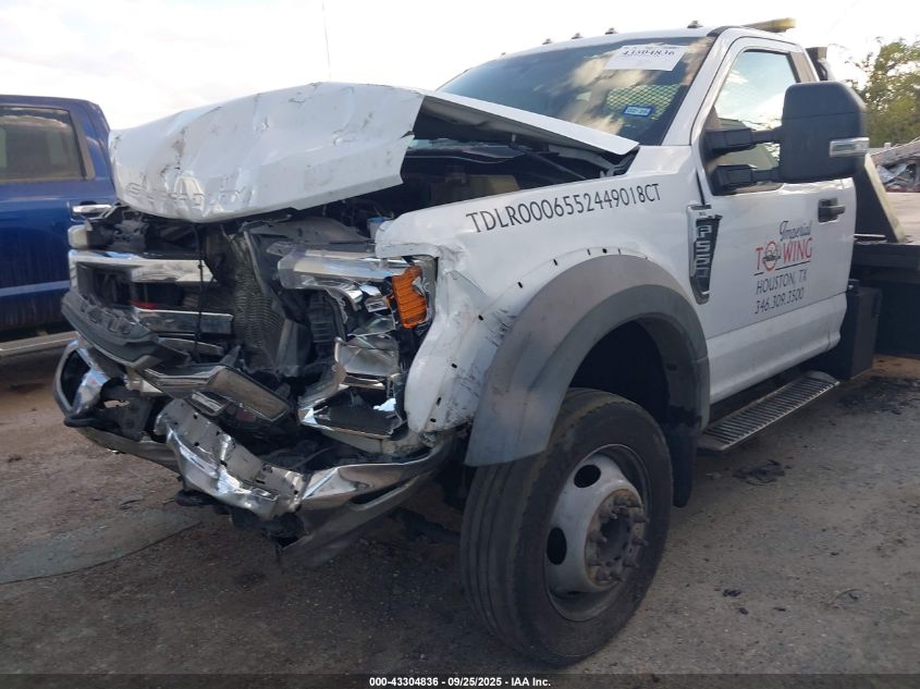 2021 Ford F-550 Chassis Xl VIN: 1FDUF5GN3MDA02155 Lot: 43304836