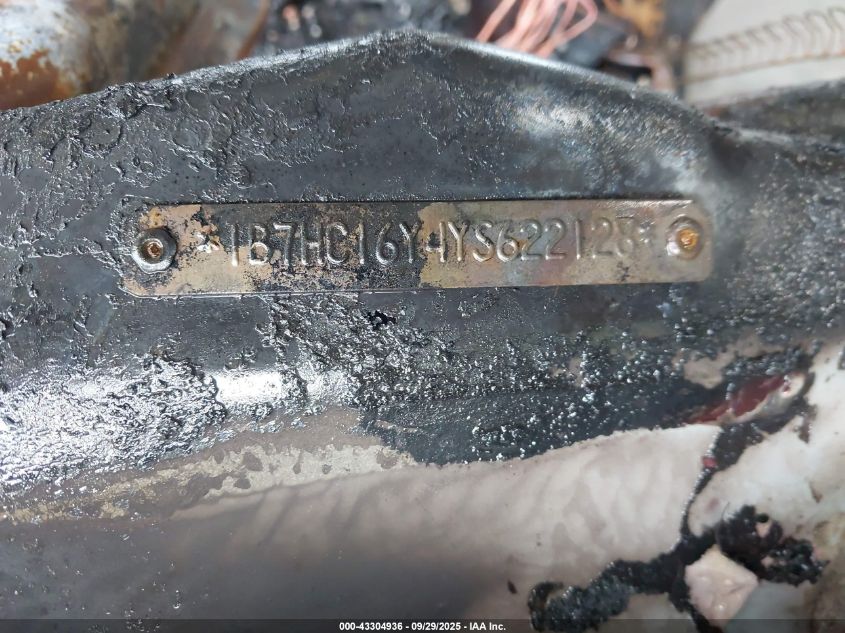 2000 Dodge Ram 1500 St VIN: 1B7HC16Y4YS622128 Lot: 43304936