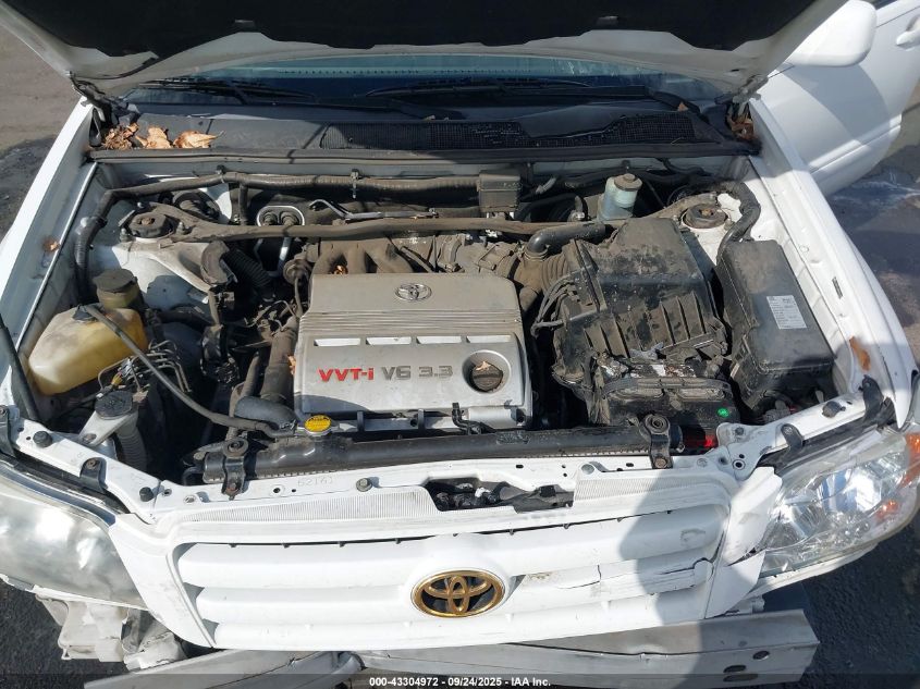 2005 Toyota Highlander V6 VIN: JTEDP21A250076189 Lot: 43304972