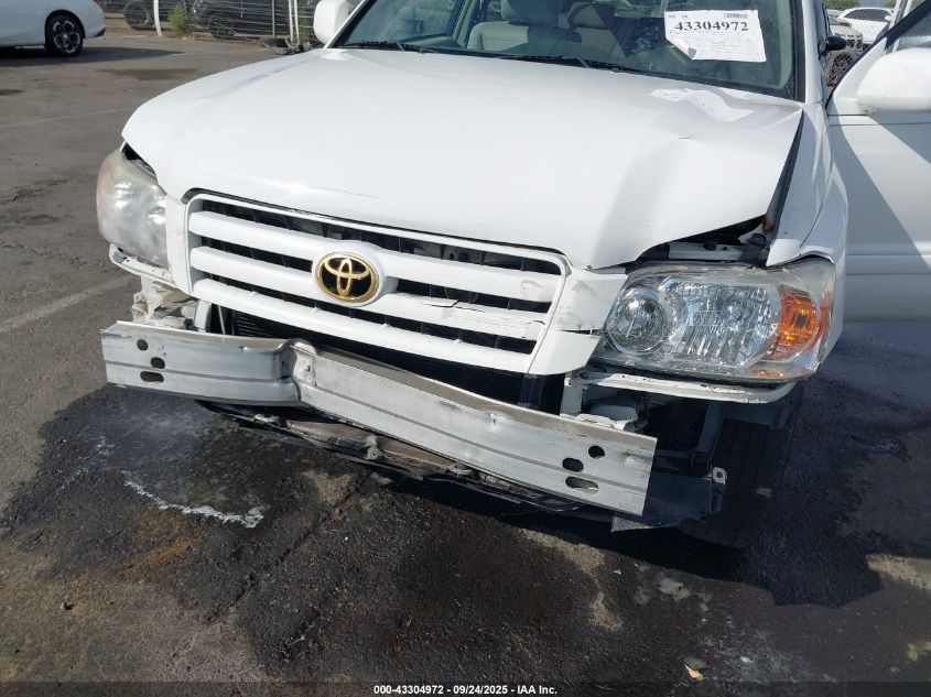 2005 Toyota Highlander V6 VIN: JTEDP21A250076189 Lot: 43304972