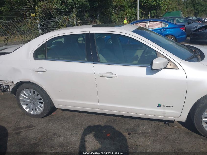 2012 Ford Fusion Hybrid VIN: 3FADP0L38CR347783 Lot: 43304990