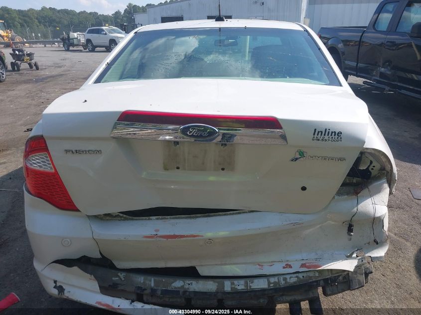 2012 Ford Fusion Hybrid VIN: 3FADP0L38CR347783 Lot: 43304990