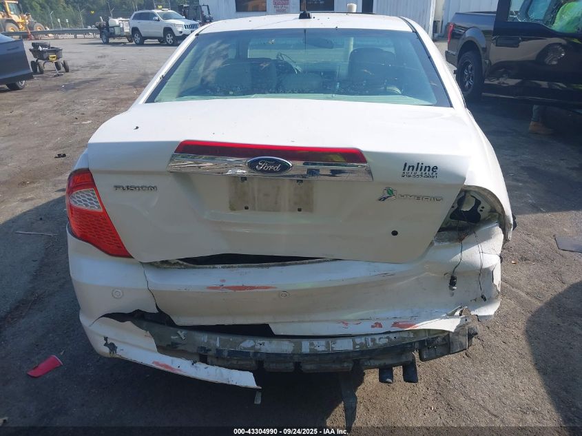 2012 Ford Fusion Hybrid VIN: 3FADP0L38CR347783 Lot: 43304990