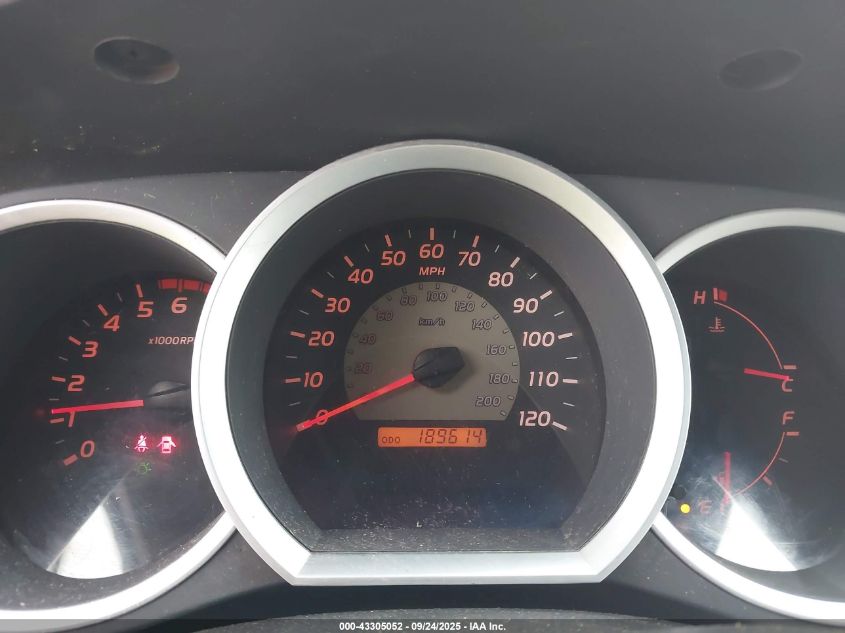 2009 Toyota Tacoma Base V6 VIN: 5TEMU52N79Z597978 Lot: 43305052