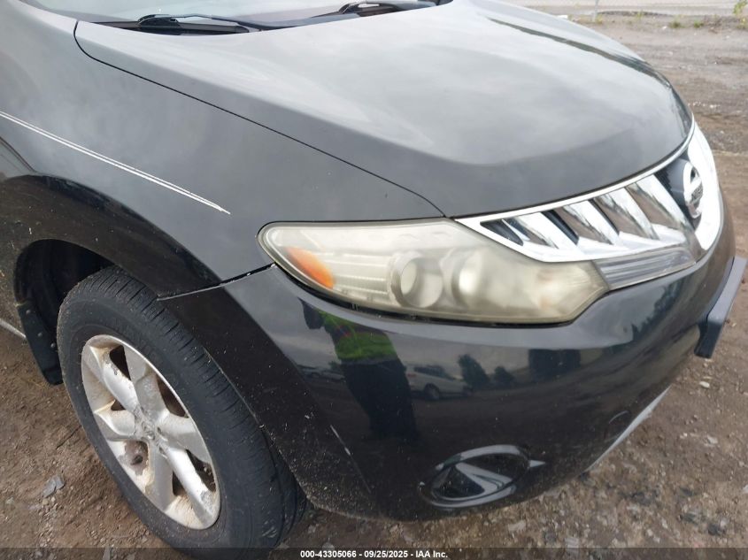 2009 Nissan Murano S VIN: JN8AZ18W89W127280 Lot: 43305066