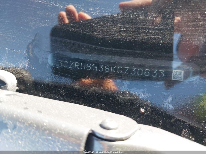 2019 Honda Hr-V Lx VIN: 3CZRU6H38KG730633 Lot: 43305137