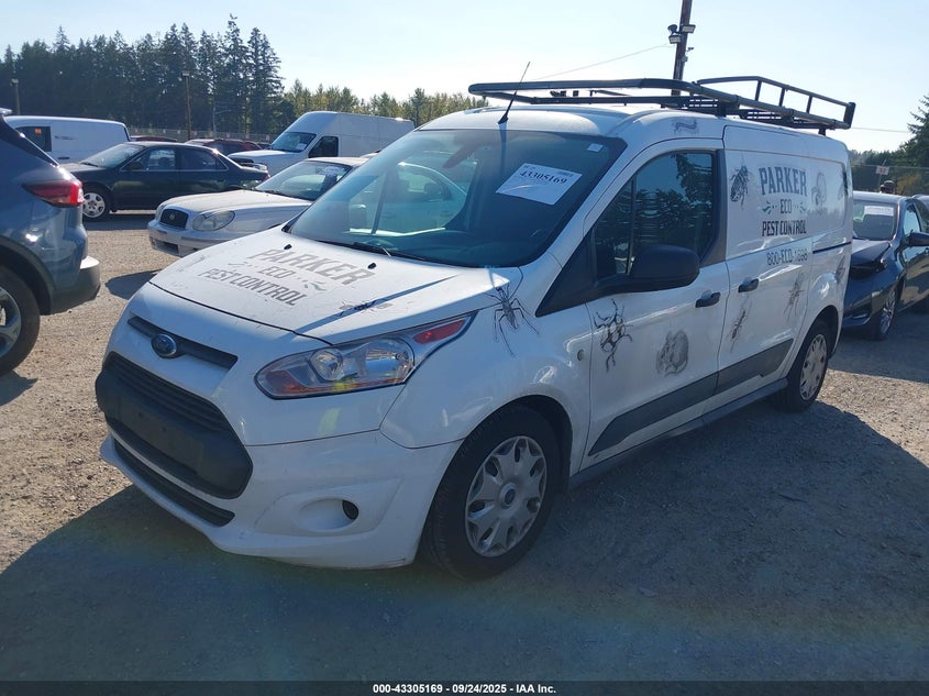 2018 Ford Transit Connect Xlt white van gasoline NM0LS7F7XJ1357666 photo #3