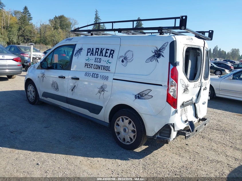 2018 Ford Transit Connect Xlt white van gasoline NM0LS7F7XJ1357666 photo #4