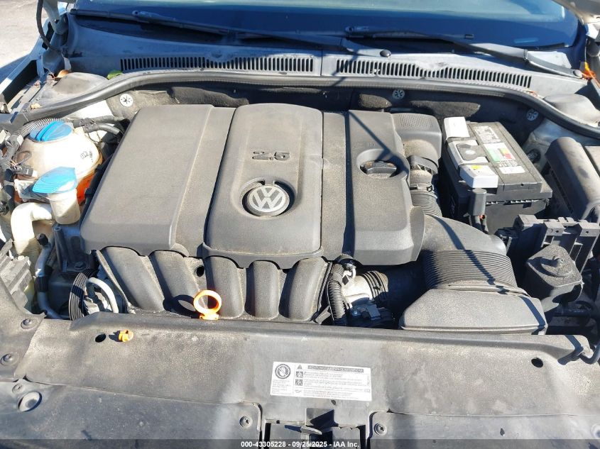 2011 Volkswagen Jetta 2.5L Se VIN: 3VWDX7AJ3BM342696 Lot: 43305228