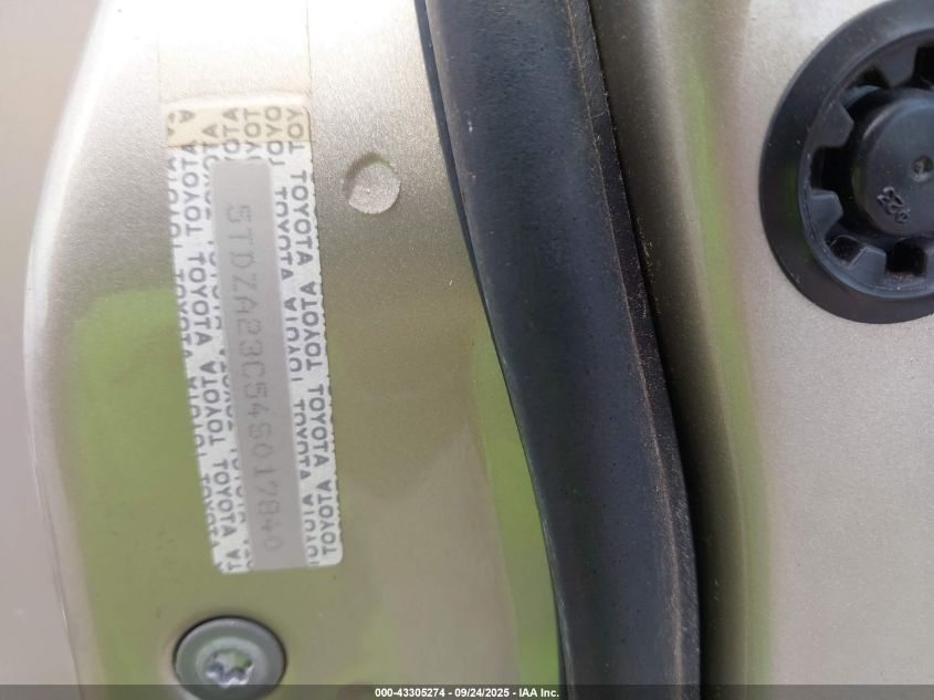 2004 Toyota Sienna Le VIN: 5TDZA23C54S017840 Lot: 43305274