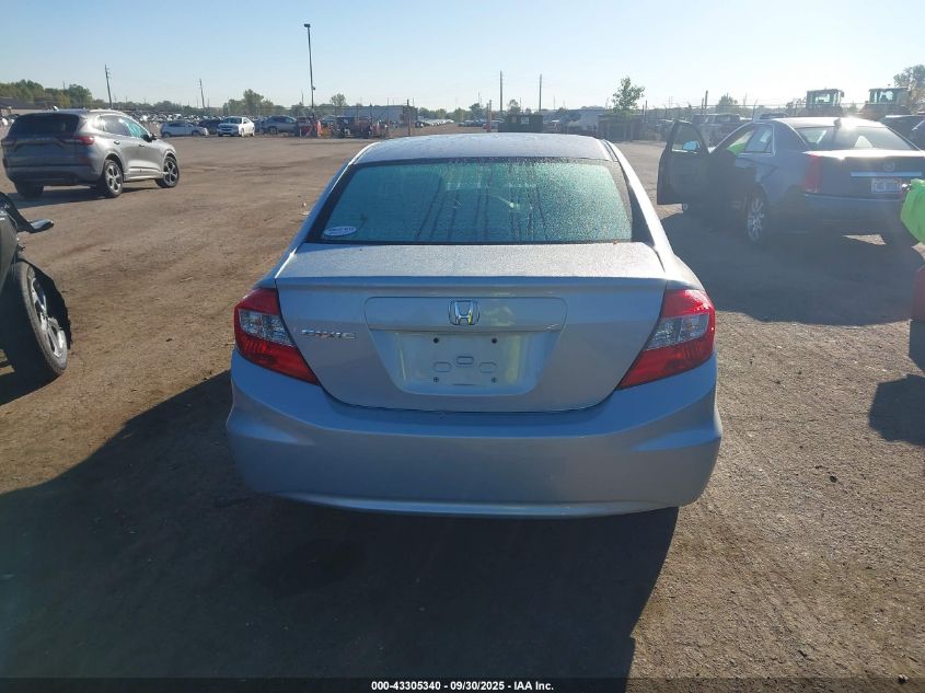 2012 Honda Civic Lx VIN: 19XFB2F50CE000935 Lot: 43305340