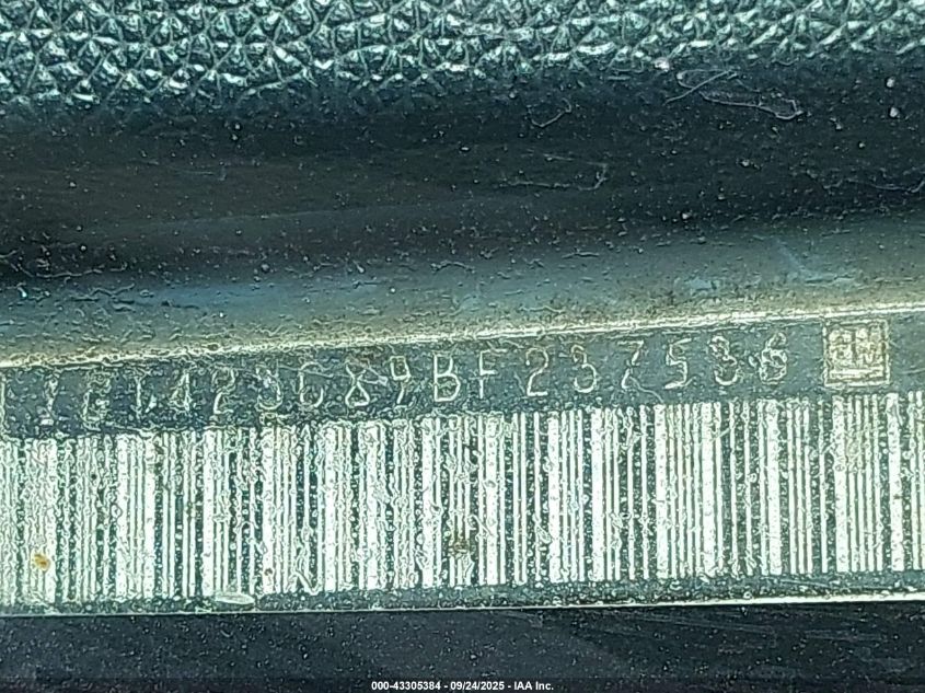 2011 GMC Sierra 3500Hd Sle VIN: 1GT423C89BF237536 Lot: 43305384