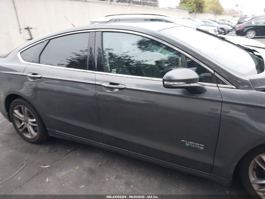 2016 Ford Fusion Energi Titanium VIN: 3FA6P0SUXGR241554 Lot: 43305394