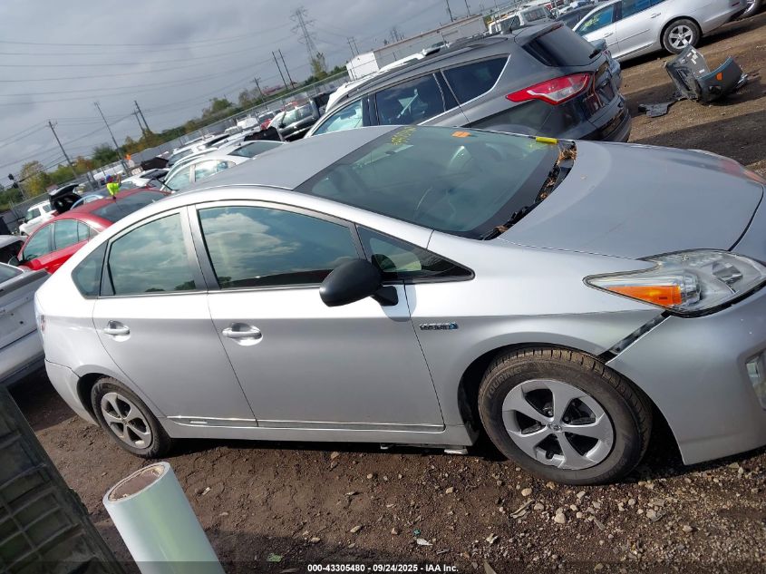 2012 Toyota Prius Two VIN: JTDKN3DUXC5501655 Lot: 43305480