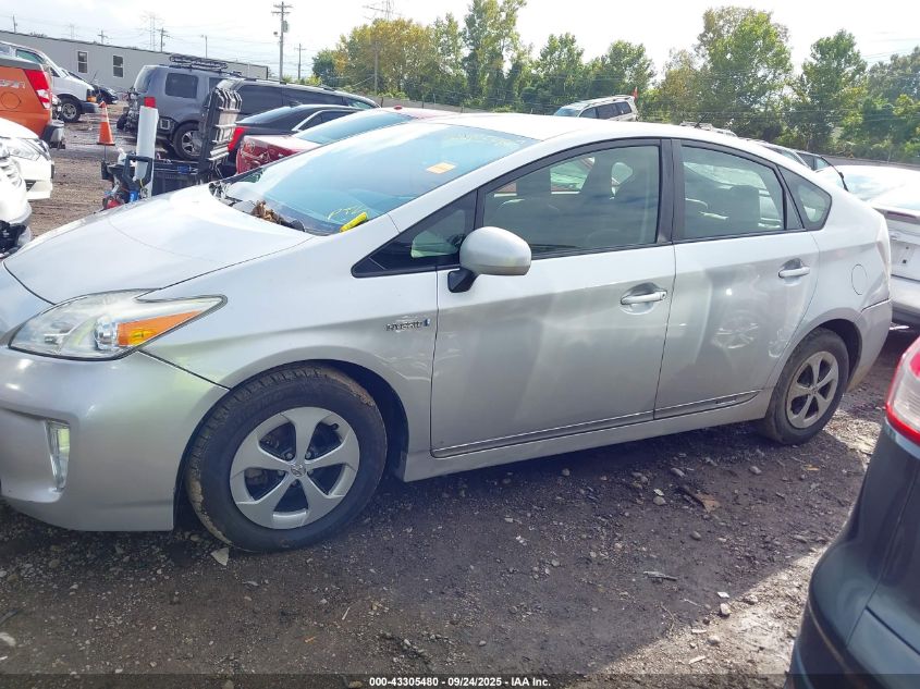 2012 Toyota Prius Two VIN: JTDKN3DUXC5501655 Lot: 43305480