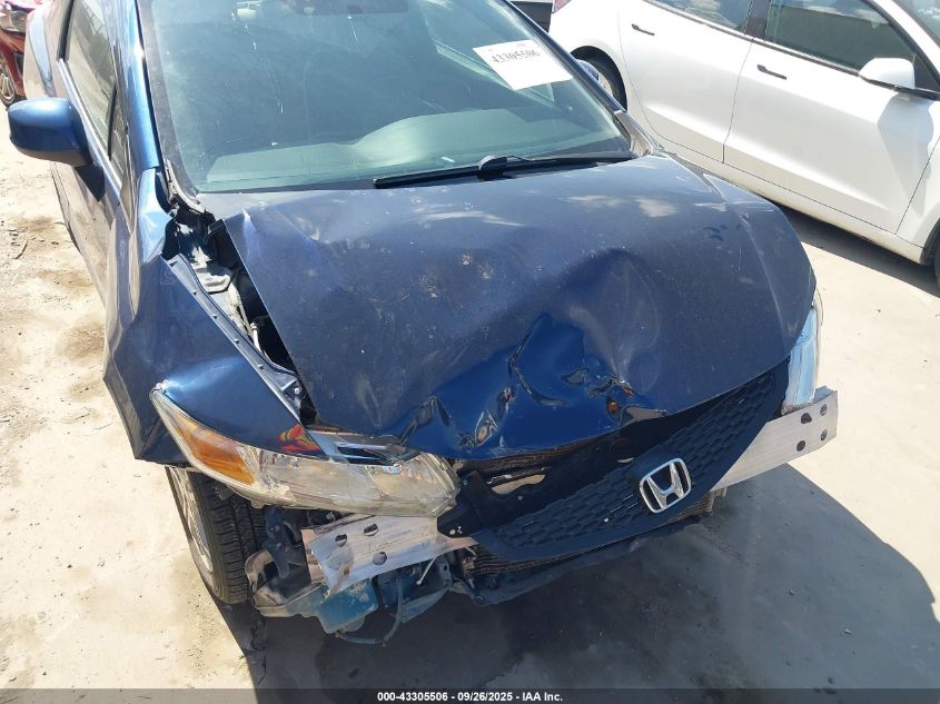 2012 Honda Civic Lx VIN: 2HGFG3B59CH524202 Lot: 43305506