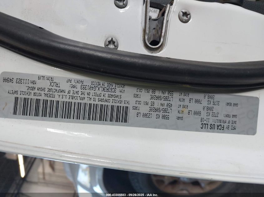 2018 Ram 3500 Limited 4X4 8' Box VIN: 3C63R3KLXJG401393 Lot: 43305583