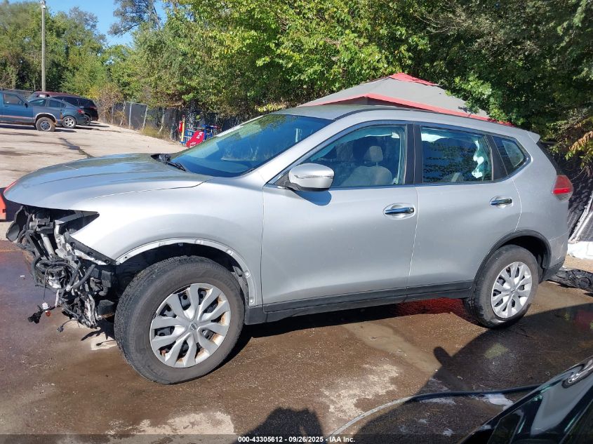 2015 Nissan Rogue S/Sl/Sv VIN: KNMAT2MVXFP510823 Lot: 43305612