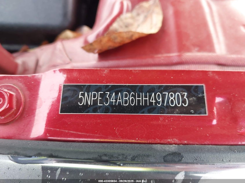 2017 HYUNDAI SONATA SPORT 2.0T - 5NPE34AB6HH497803