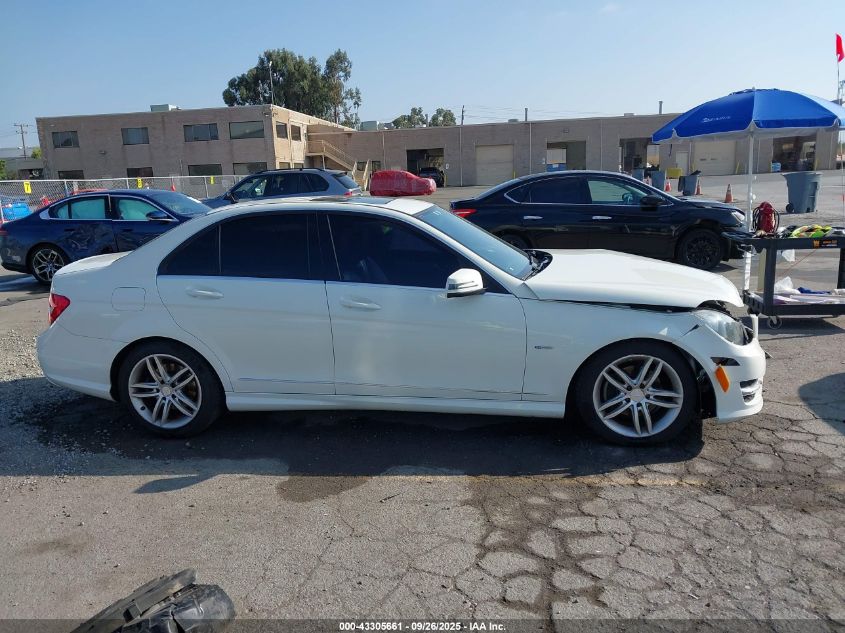 2012 Mercedes-Benz C 250 Sport VIN: WDDGF4HB6CR231615 Lot: 43305661