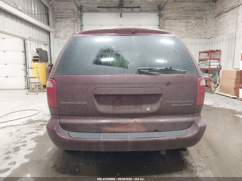 2002 Dodge Caravan Sport VIN: 1B4GP45362B717205 Lot: 43305666