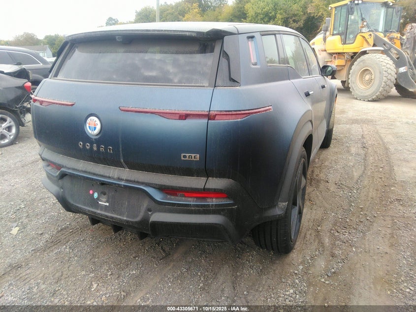 Vin: vcf1zbu20pg005721, lot: 43800291, fisker ocean one 20234