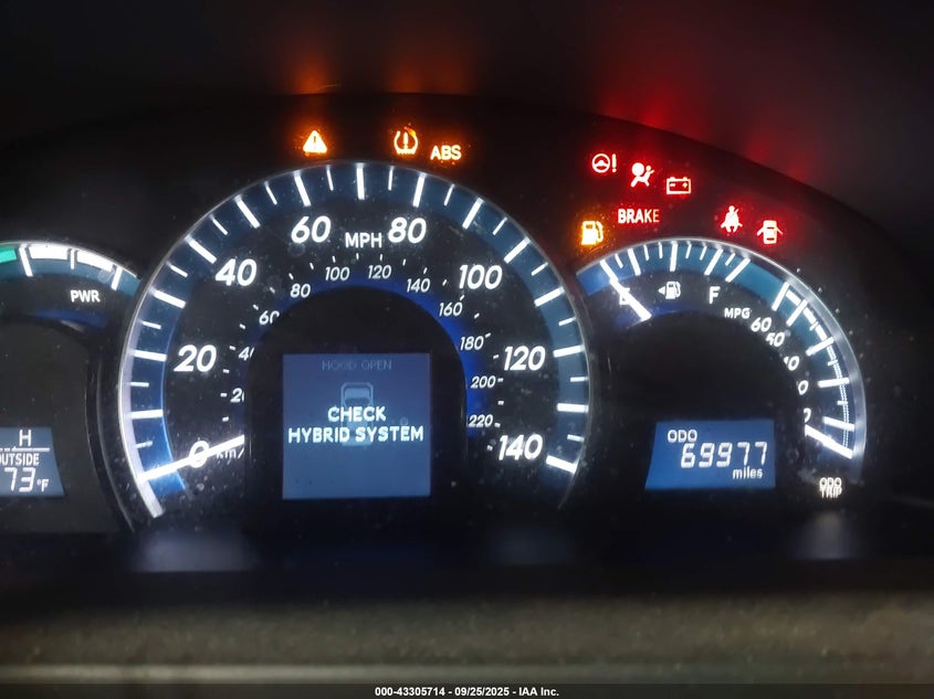 2014 TOYOTA CAMRY HYBRID XLE - 4T1BD1FK0EU098485