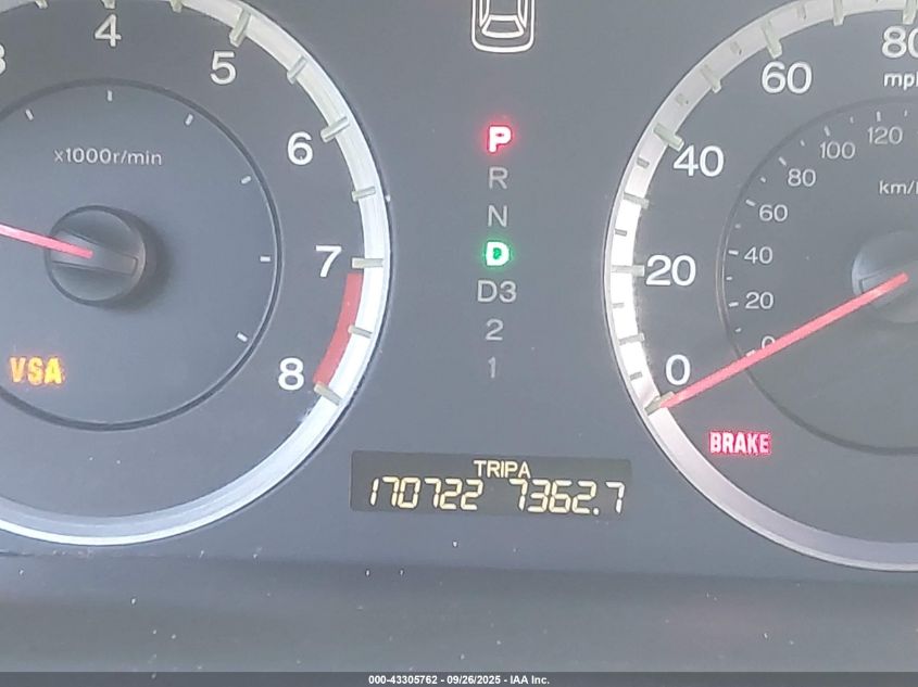 2009 Honda Accord 2.4 Lx-S VIN: 1HGCS12319A011568 Lot: 43305762