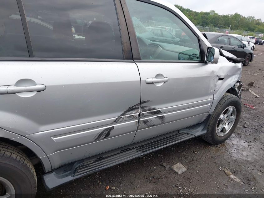 2006 Honda Pilot Ex-L VIN: 5FNYF18626B005923 Lot: 43305771