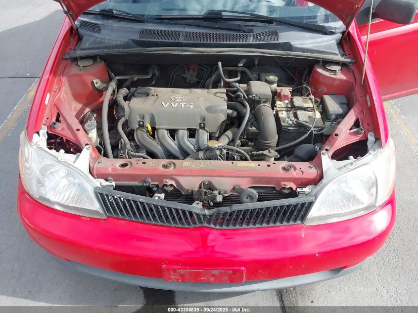 2001 Toyota Echo VIN: JTDAT123010162799 Lot: 43305839