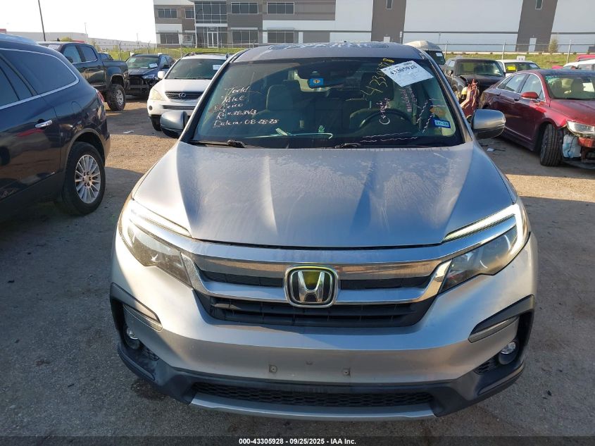 2020 Honda Pilot 2Wd Ex-L VIN: 5FNYF5H51LB019631 Lot: 43305928