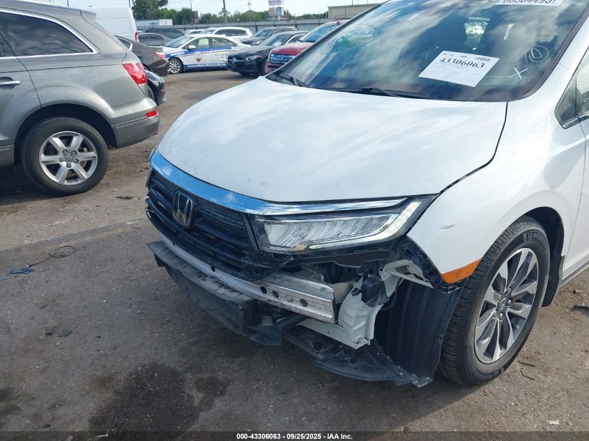 2023 Honda Odyssey Ex-L VIN: 5FNRL6H61PB041369 Lot: 43306063