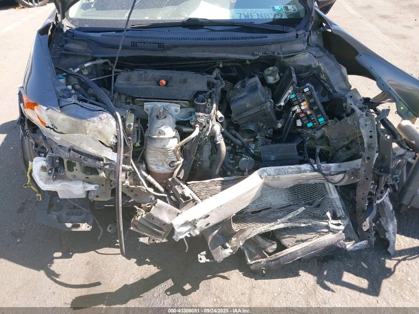 2012 Honda Civic Lx VIN: 2HGFB2F59CH610418 Lot: 43306081