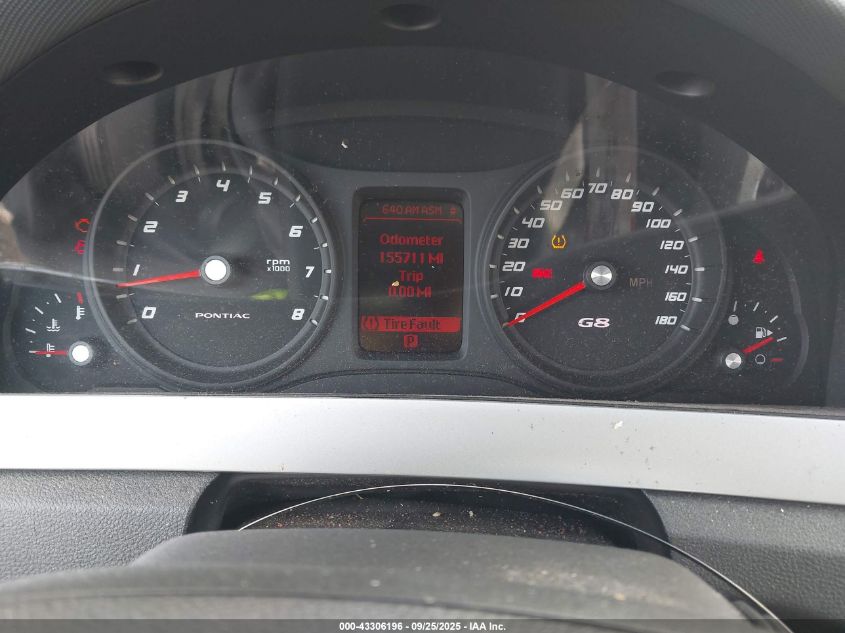 2009 Pontiac G8 Gt VIN: 6G2EC57Y49L206687 Lot: 43306196