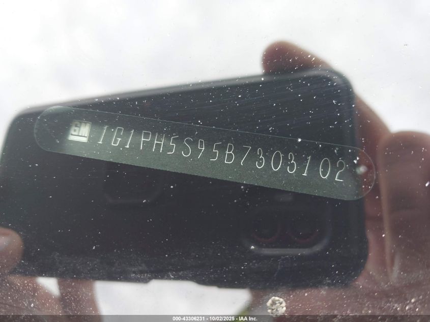 2011 Chevrolet Cruze Ltz VIN: 1G1PH5S95B7303102 Lot: 43306231