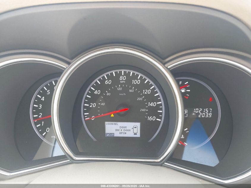 2012 Nissan Murano Sv VIN: JN8AZ1MUXCW105633 Lot: 43306261