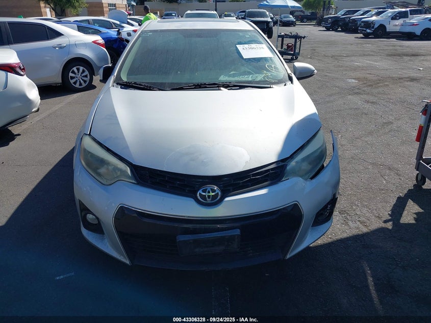 2014 Toyota Corolla S Plus VIN: 5YFBURHE2EP076608 Lot: 43306328