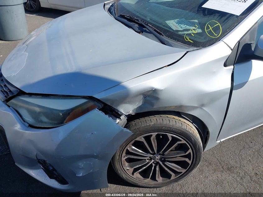 2014 Toyota Corolla S Plus VIN: 5YFBURHE2EP076608 Lot: 43306328