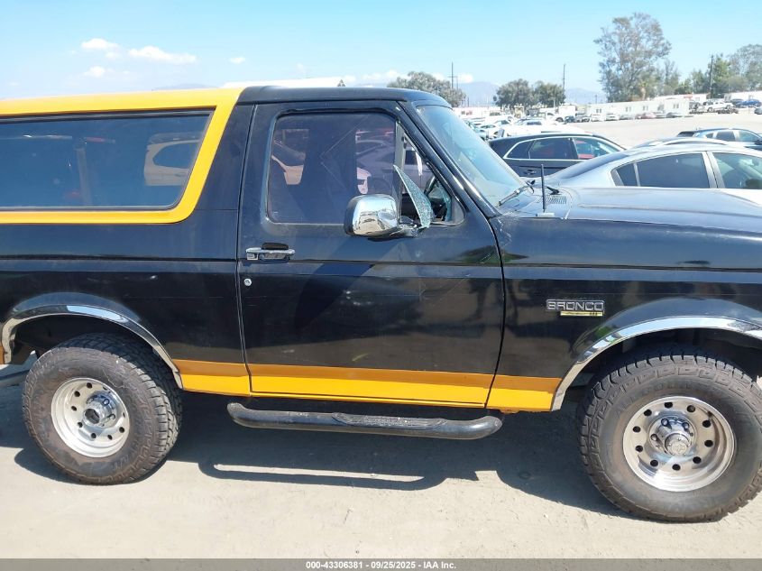 1994 Ford Bronco U100 VIN: 1FMEU15H6RLA66896 Lot: 43306381
