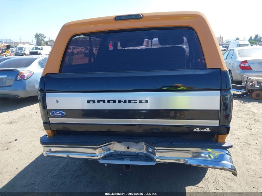 1994 Ford Bronco U100 VIN: 1FMEU15H6RLA66896 Lot: 43306381