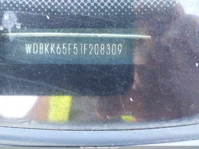 2001 Mercedes-Benz Slk 320 VIN: WDBKK65F51F208309 Lot: 43306404